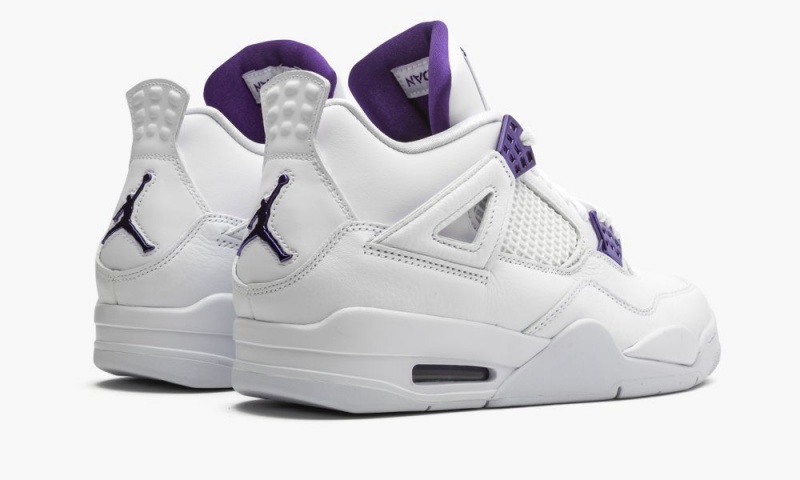 Nike Air Jordan 4 Retro 'Metallic Pack - Purple' Schoenen Heren Wit Metal Zilver Nederland | 748215-YOA