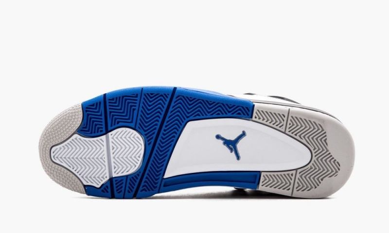 Nike Air Jordan 4 Retro 'Motorsports' Schoenen Heren Wit Koningsblauw Zwart Nederland | 685294-YCI