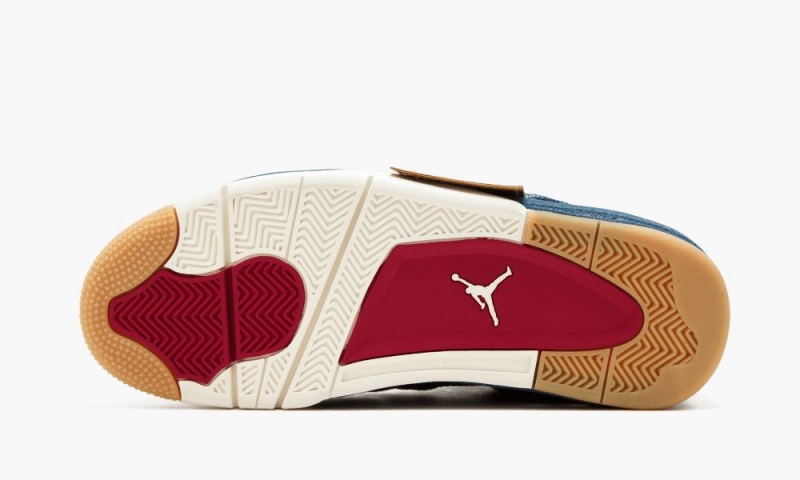 Nike Air Jordan 4 Retro NRG 'Levi's' Schoenen Heren Blauw Blauw Rood Nederland | 293746-HOE