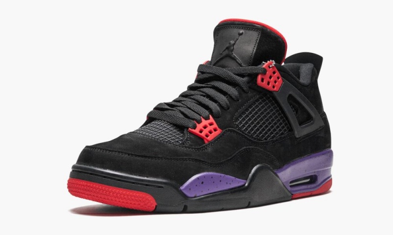 Nike Air Jordan 4 Retro NRG 'Raptors' Schoenen Heren Zwart Paars Nederland | 970624-FDW