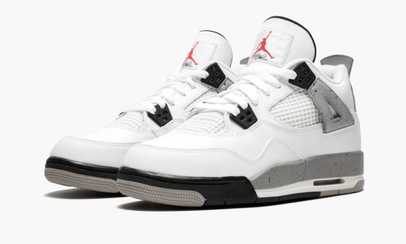 Nike Air Jordan 4 Retro OG BG Schoenen Kinderen Wit Rood Zwart Grijs Nederland | 790815-ALE