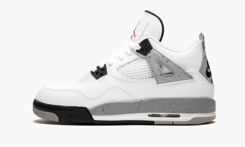 Nike Air Jordan 4 Retro OG BG Schoenen Kinderen Wit Rood Zwart Grijs Nederland | 790815-ALE