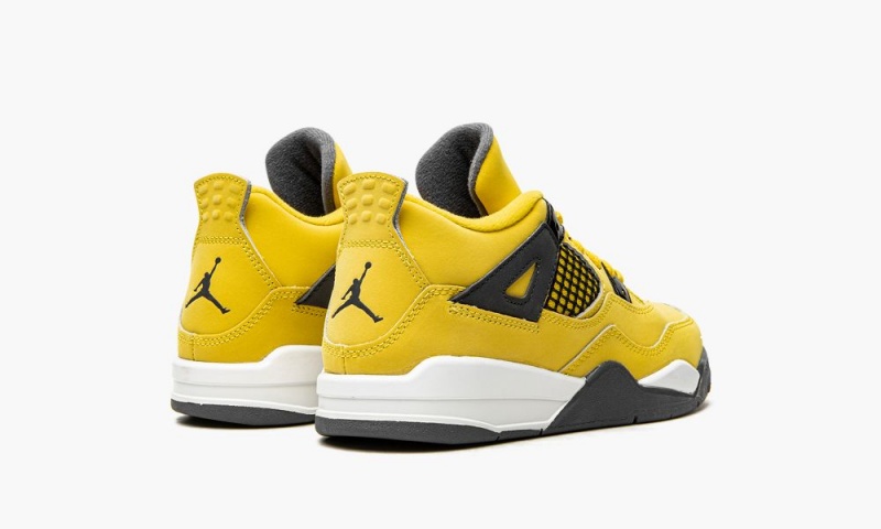 Nike Air Jordan 4 Retro PS 'Lightning' Schoenen Kinderen Geel Donkerblauw Grijs Nederland | 571936-UWX