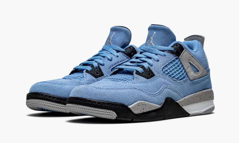 Nike Air Jordan 4 Retro PS 'University Blue' Schoenen Kinderen Blauw Zwart Nederland | 764018-FNR
