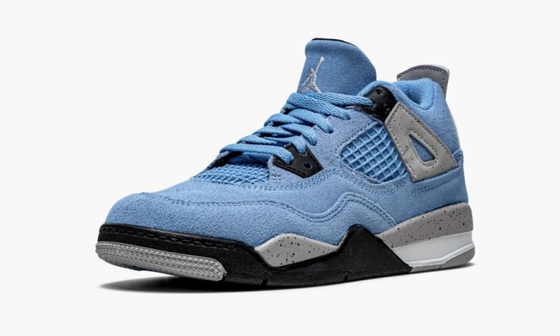 Nike Air Jordan 4 Retro PS 'University Blue' Schoenen Kinderen Blauw Zwart Nederland | 764018-FNR