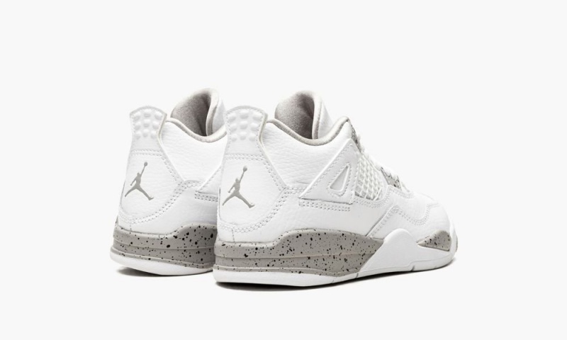 Nike Air Jordan 4 Retro PS 'White Oreo' Schoenen Kinderen Wit Grijs Zwart Rood Nederland | 837510-BTO