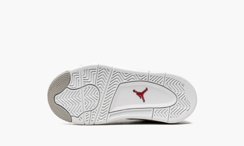 Nike Air Jordan 4 Retro PS 'White Oreo' Schoenen Kinderen Wit Grijs Zwart Rood Nederland | 837510-BTO