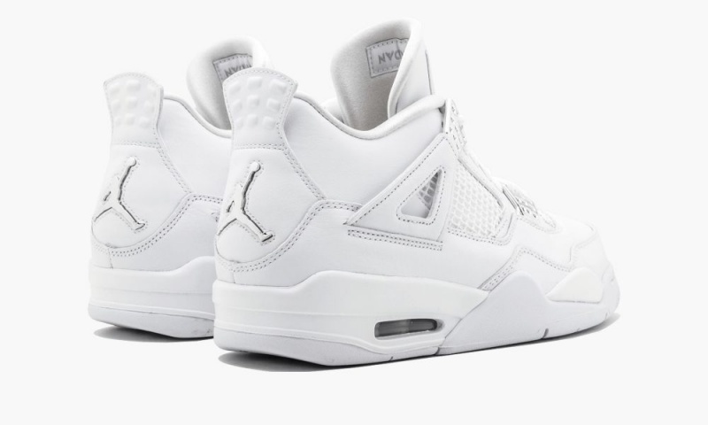 Nike Air Jordan 4 Retro 'Pure Money' Schoenen Heren Wit Metal Zilver Nederland | 735248-YTE