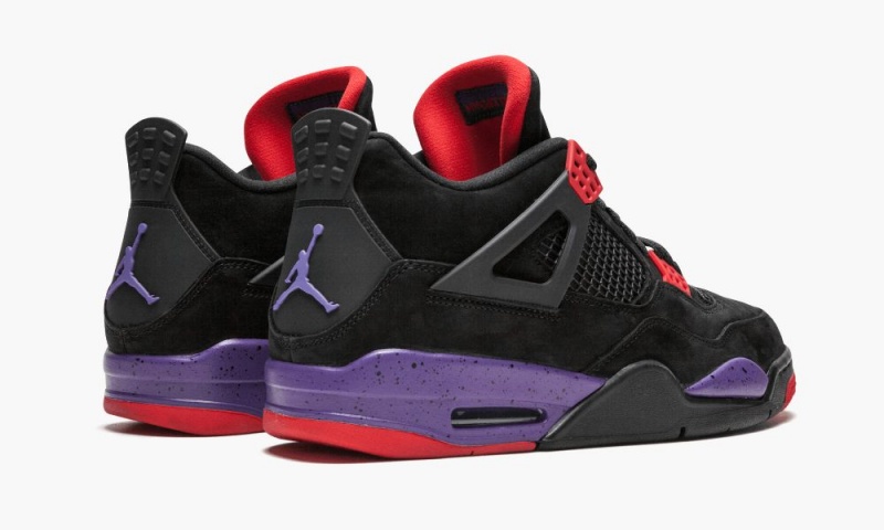 Nike Air Jordan 4 Retro 'Raptors/Drake OVO' Schoenen Heren Zwart Paars Nederland | 375941-ZEH