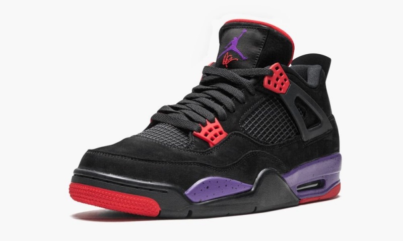 Nike Air Jordan 4 Retro 'Raptors/Drake OVO' Schoenen Heren Zwart Paars Nederland | 375941-ZEH