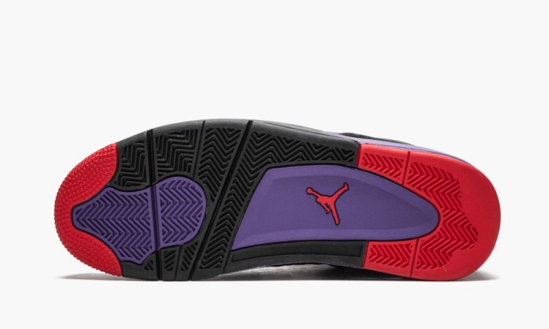 Nike Air Jordan 4 Retro 'Raptors/Drake OVO' Schoenen Heren Zwart Paars Nederland | 375941-ZEH