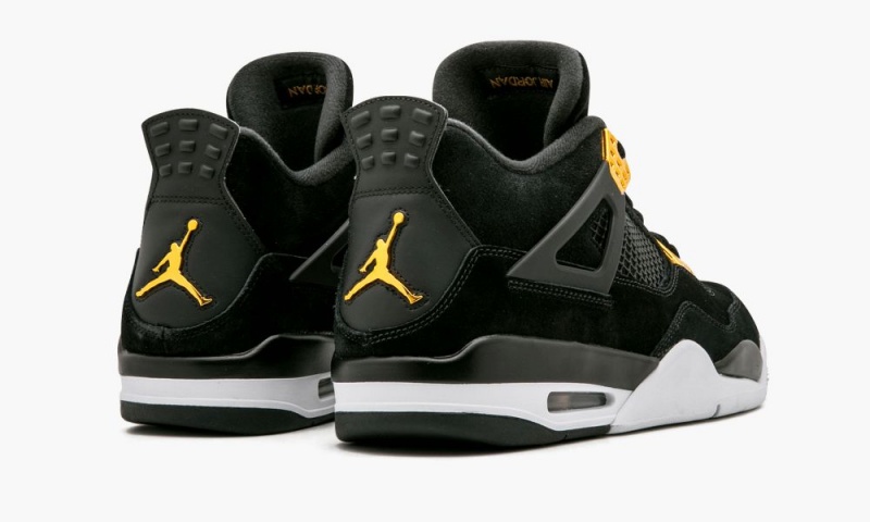 Nike Air Jordan 4 Retro 'Royalty' Schoenen Heren Zwart Metal Goud Wit Nederland | 307482-IVH
