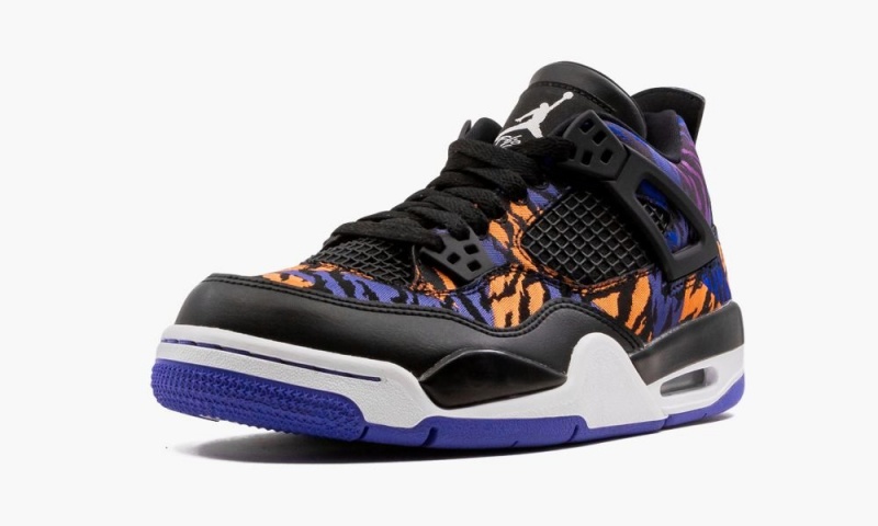Nike Air Jordan 4 Retro 'Rush Violet' Schoenen Kinderen Zwart Wit Paars Nederland | 137509-SBX