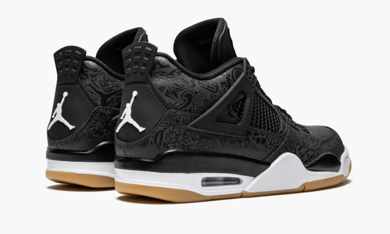 Nike Air Jordan 4 Retro SE 'Black Laser' Schoenen Heren Zwart Wit Lichtbruin Nederland | 587206-FDL