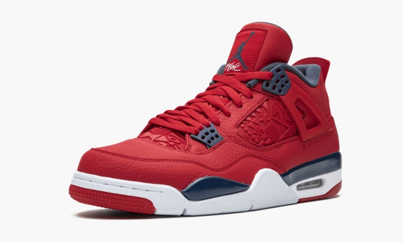 Nike Air Jordan 4 Retro SE 'FIBA' Schoenen Heren Rood Obsidian Wit Goud Nederland | 169530-WVU