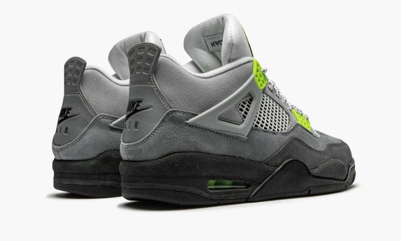 Nike Air Jordan 4 Retro SE 'Neon' Schoenen Heren Grijs Nederland | 869214-QVP