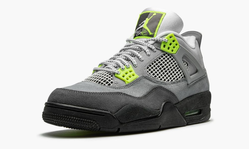 Nike Air Jordan 4 Retro SE 'Neon' Schoenen Heren Grijs Nederland | 869214-QVP