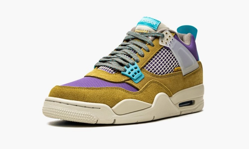 Nike Air Jordan 4 Retro SP 'Union 30th Anniversary - Desert Moss' Schoenen Heren Geel Turquoise Blauw Nederland | 431562-PST