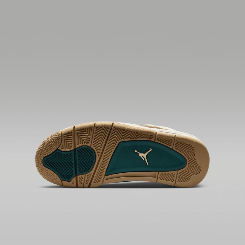 Nike Air Jordan 4 Retro Schoenen Kinderen Bruin Turquoise Nederland | 126078-CMT
