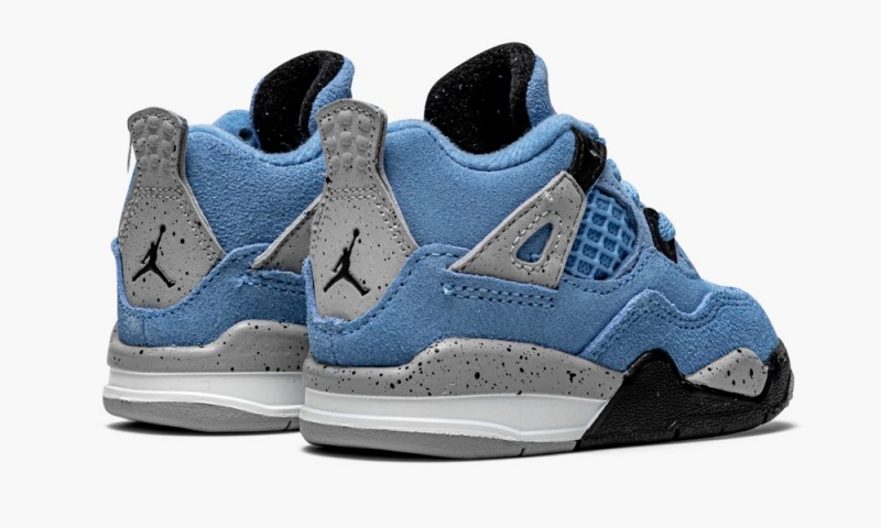Nike Air Jordan 4 Retro TD 'University Blue' Schoenen Kinderen Blauw Zwart Nederland | 750831-VMI