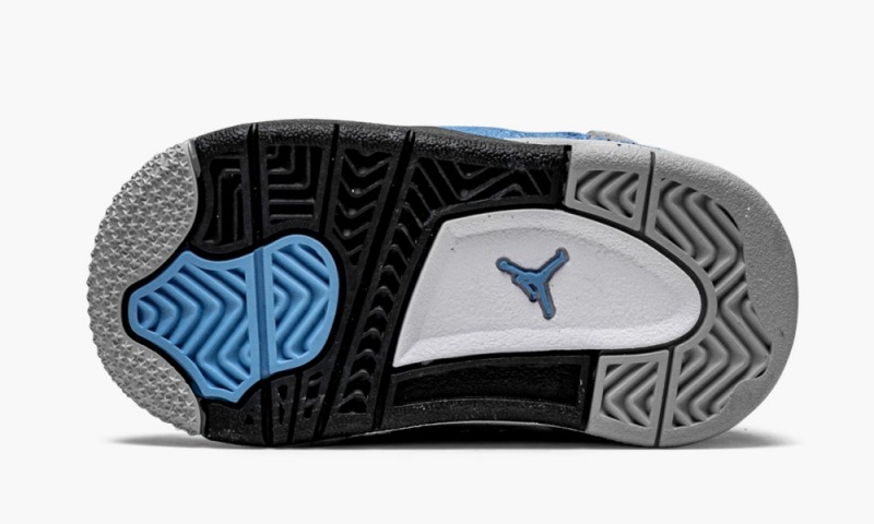 Nike Air Jordan 4 Retro TD 'University Blue' Schoenen Kinderen Blauw Zwart Nederland | 750831-VMI