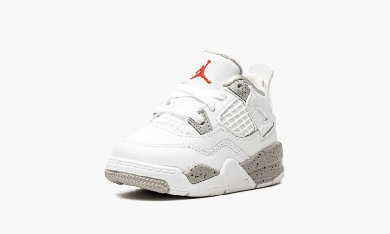 Nike Air Jordan 4 Retro TD 'White Oreo' Schoenen Kinderen Wit Grijs Nederland | 392675-XNP