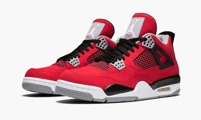 Nike Air Jordan 4 Retro 'Toro Bravo' Schoenen Heren Rood Wit Zwart Grijs Nederland | 725860-CVW