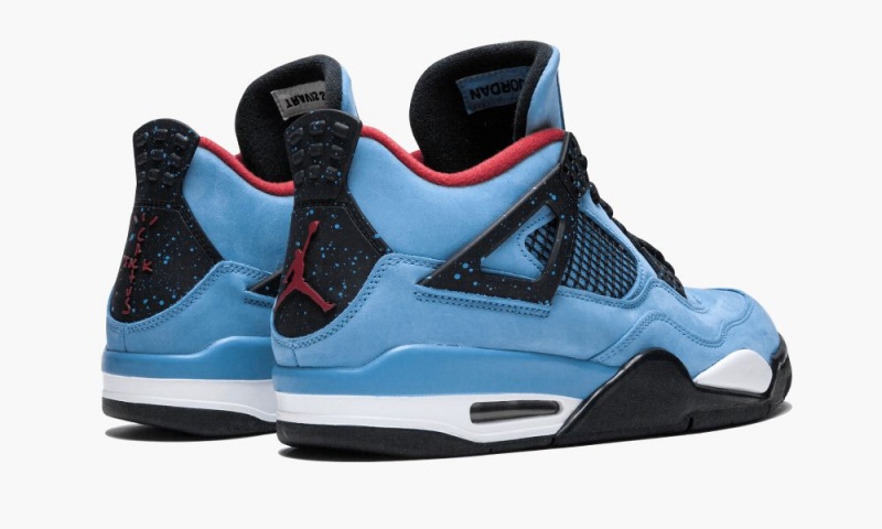 Nike Air Jordan 4 Retro 'Travis Scott - Cactus Jack' Schoenen Heren Blauw Rood Nederland | 059168-SAF