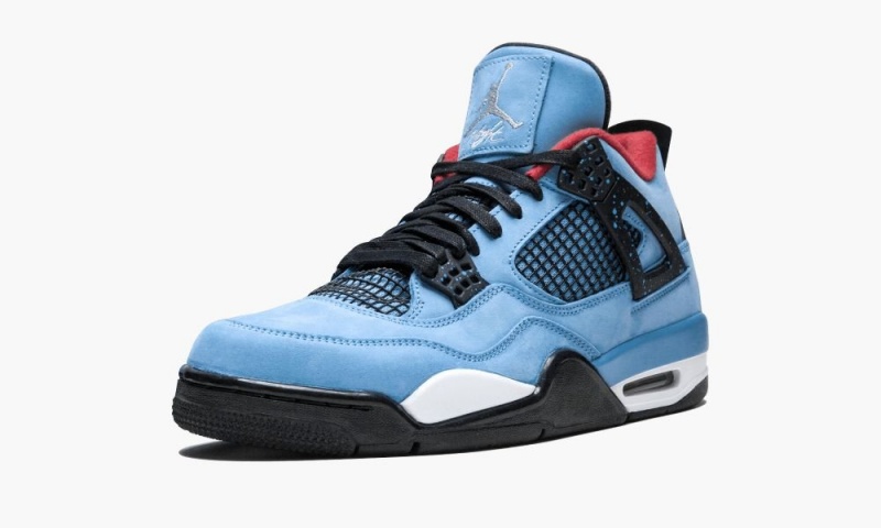 Nike Air Jordan 4 Retro 'Travis Scott - Cactus Jack' Schoenen Heren Blauw Rood Nederland | 059168-SAF