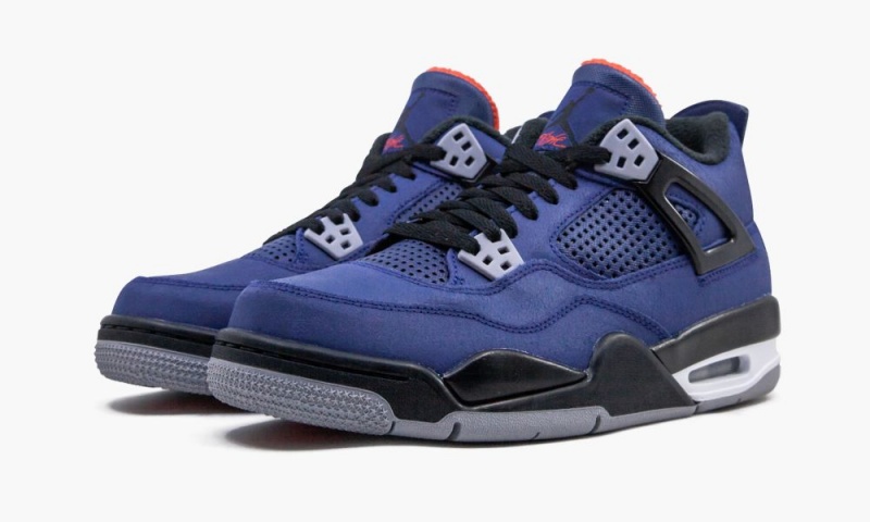 Nike Air Jordan 4 Retro WNTR BG 'Loyal Blue' Schoenen Kinderen Blauw Zwart Wit Nederland | 704891-QXG