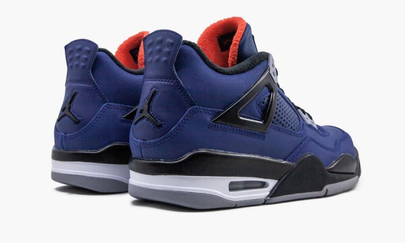 Nike Air Jordan 4 Retro WNTR BG 'Loyal Blue' Schoenen Kinderen Blauw Zwart Wit Nederland | 704891-QXG