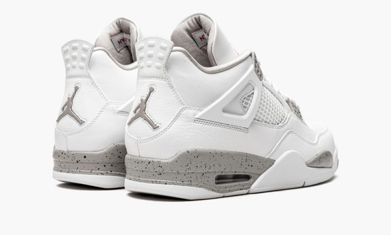 Nike Air Jordan 4 Retro 'White Oreo' Schoenen Heren Wit Grijs Zwart Rood Nederland | 368901-EJZ