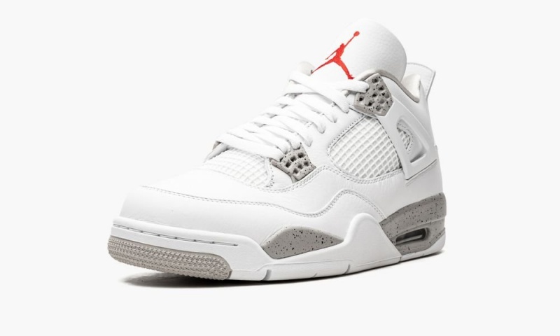 Nike Air Jordan 4 Retro 'White Oreo' Schoenen Heren Wit Grijs Zwart Rood Nederland | 368901-EJZ