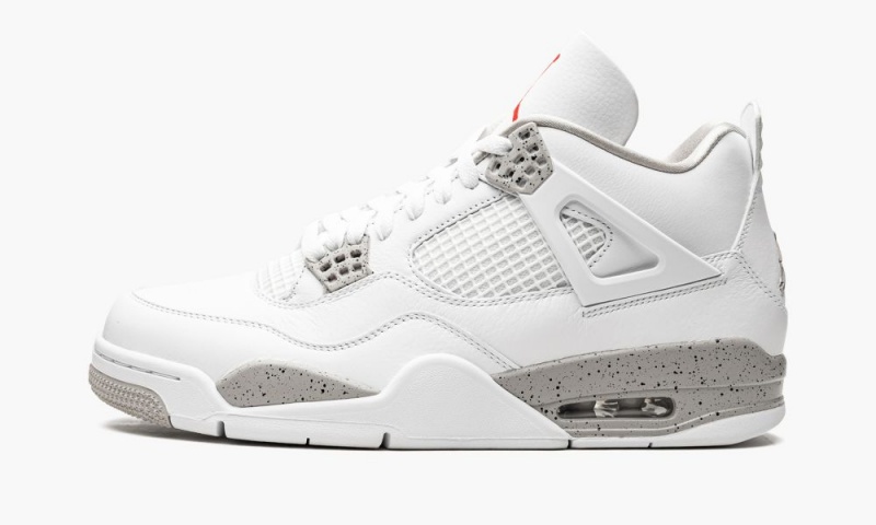 Nike Air Jordan 4 Retro \'White Oreo\' Schoenen Heren Wit Grijs Zwart Rood Nederland | 368901-EJZ