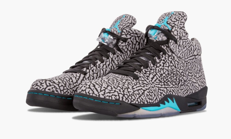 Nike Air Jordan 5 3Lab5 'Elephant Print' Schoenen Heren Grijs Blauw Zwart Nederland | 062589-QHV
