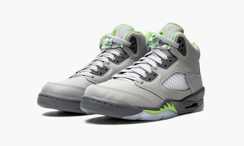 Nike Air Jordan 5 GS 'Green Bean 2022' Schoenen Kinderen Zilver Groen Grijs Nederland | 035914-NMX