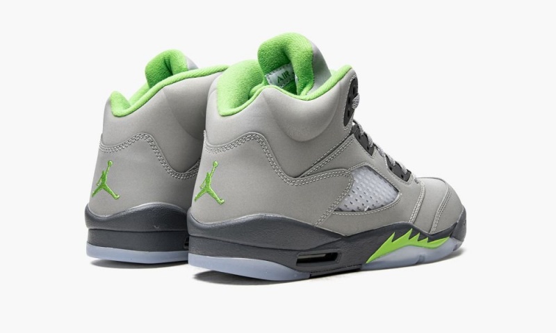 Nike Air Jordan 5 GS 'Green Bean 2022' Schoenen Kinderen Zilver Groen Grijs Nederland | 035914-NMX