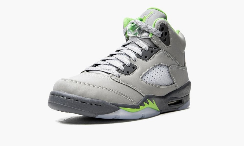 Nike Air Jordan 5 GS 'Green Bean 2022' Schoenen Kinderen Zilver Groen Grijs Nederland | 035914-NMX