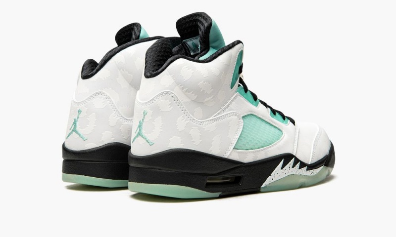 Nike Air Jordan 5 'Island Green' Schoenen Heren Wit Zwart Wit Groen Nederland | 734281-LQB