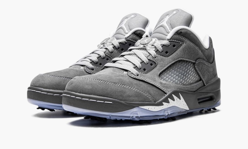 Nike Air Jordan 5 Low Golf 'Wolf Grey' Schoenen Heren Grijs Nederland | 306149-BZN