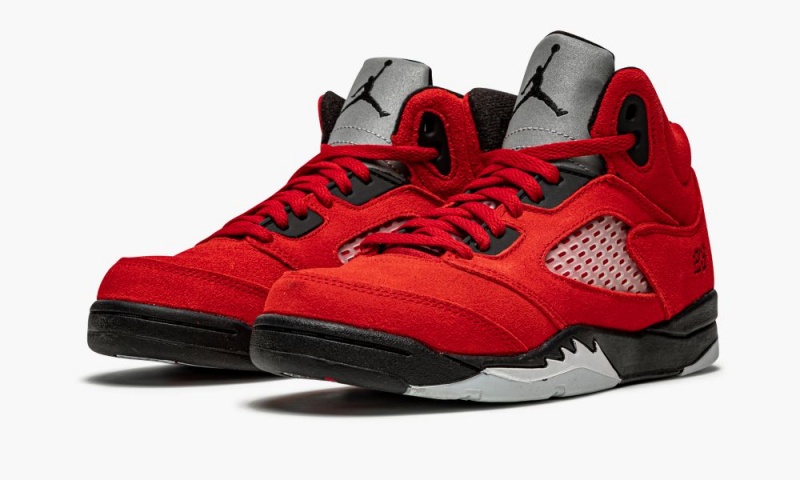 Nike Air Jordan 5 PS 'Raging Bull' Schoenen Kinderen Rood Zwart Nederland | 174806-LQH