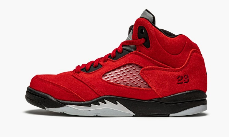 Nike Air Jordan 5 PS \'Raging Bull\' Schoenen Kinderen Rood Zwart Nederland | 174806-LQH