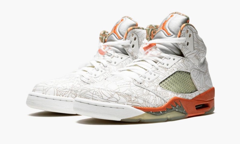 Nike Air Jordan 5 RA 'Laser' Schoenen Heren Wit Olijfgroen Nederland | 301249-COA