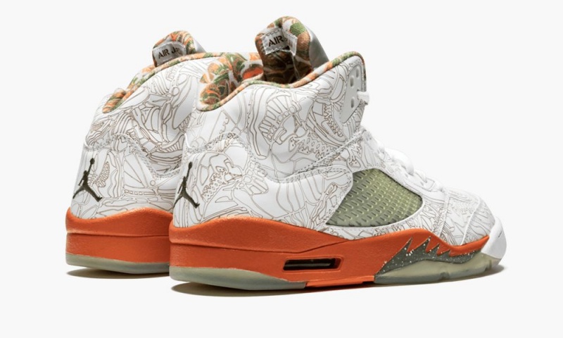 Nike Air Jordan 5 RA 'Laser' Schoenen Heren Wit Olijfgroen Nederland | 301249-COA
