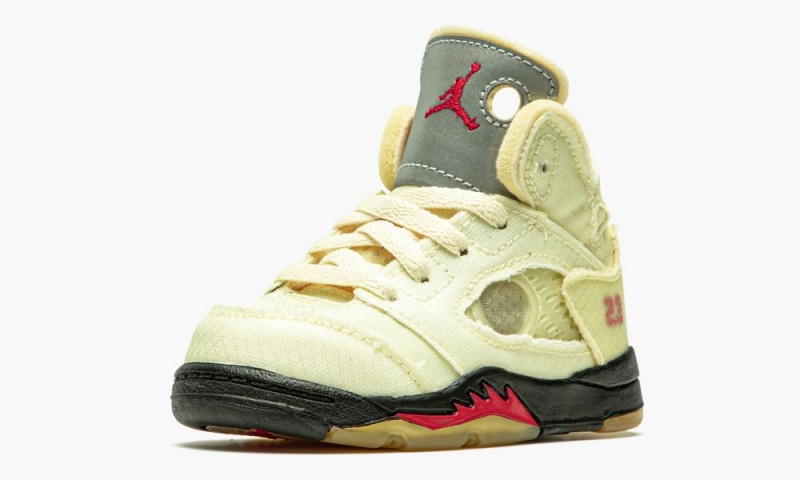 Nike Air Jordan 5 RETRO SP TD Schoenen Kinderen Rood Zwart Nederland | 587690-UWS
