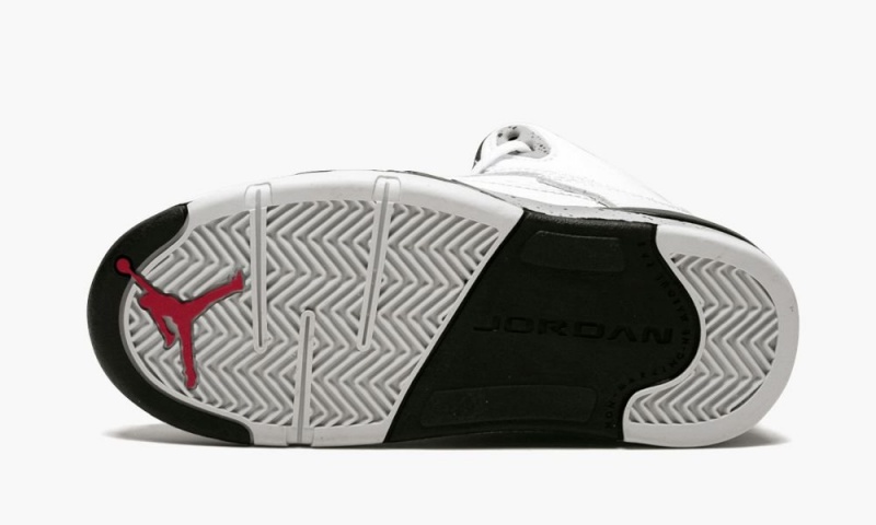 Nike Air Jordan 5 Retro BP 'White Cement' Schoenen Kinderen Wit Rood Zwart Nederland | 184956-BWZ