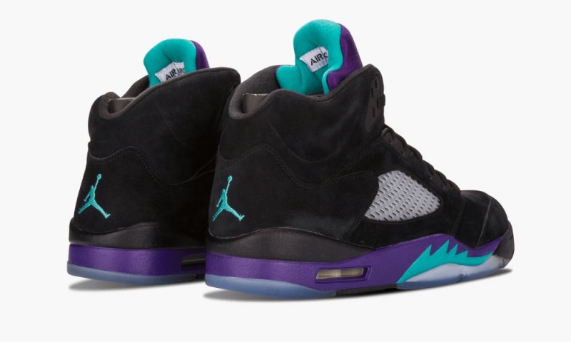Nike Air Jordan 5 Retro 'Black Grape' Schoenen Heren Zwart Turquoise Paars Nederland | 704926-OWA