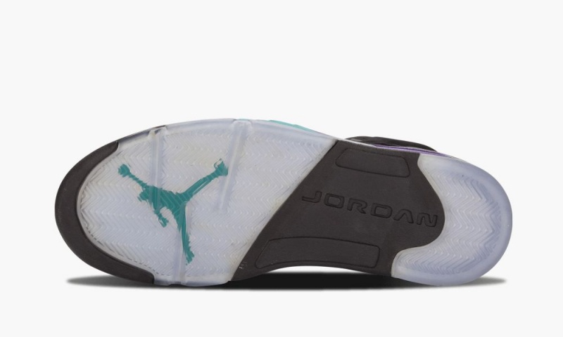 Nike Air Jordan 5 Retro 'Black Grape' Schoenen Heren Zwart Turquoise Paars Nederland | 704926-OWA