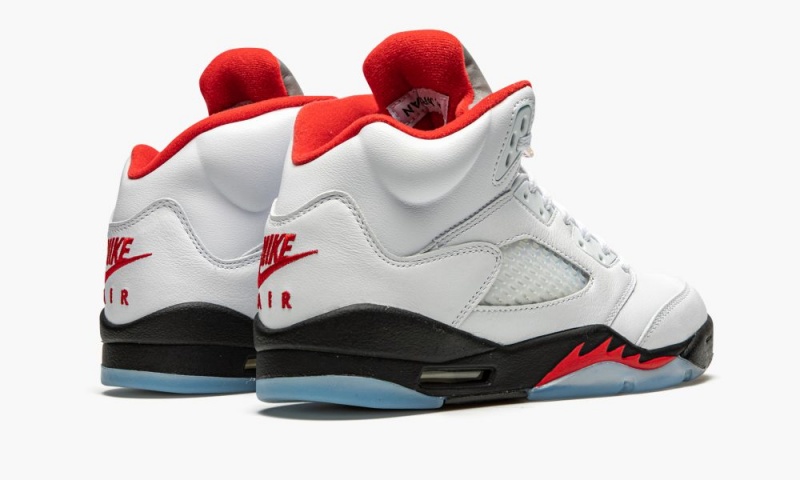 Nike Air Jordan 5 Retro GS 'Fire Red Silver Tongue' Schoenen Kinderen Rood Wit Nederland | 945327-VWX