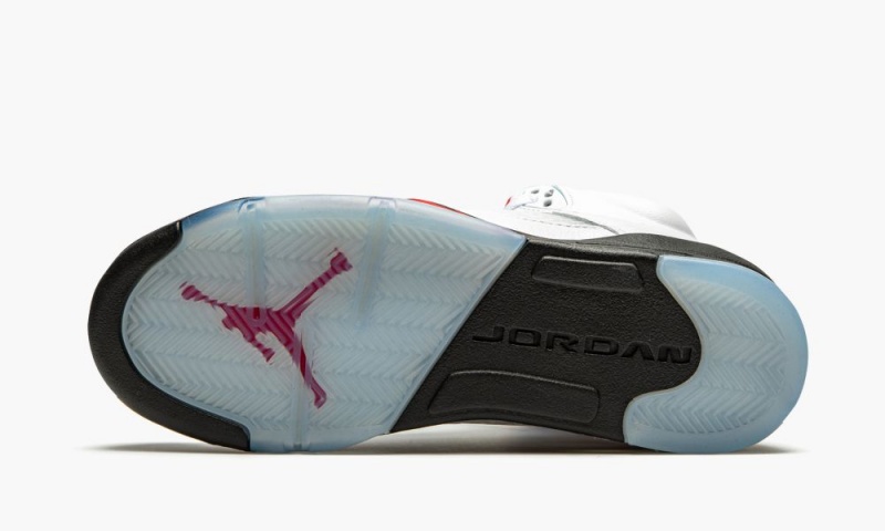 Nike Air Jordan 5 Retro GS 'Fire Red Silver Tongue' Schoenen Kinderen Rood Wit Nederland | 945327-VWX